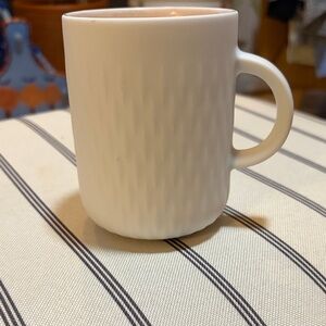Nespresso White Textured Ceramic Mug